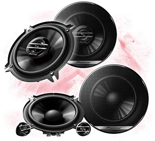Mediadox Front/Heck 13cm/130mm Auto Lautsprecher/Boxen/Speaker Komplett-Set von Pioneer kompatibel für BMW