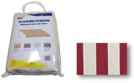 Linea Garden Friend Tessuto ricambio completo per tenda barra quadra 200x300 riga bordeaux