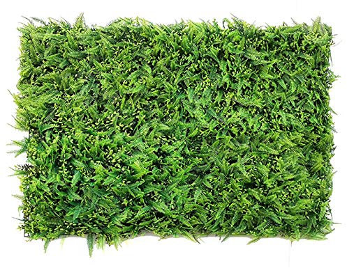QIAOH Artificial Hedge Panels 20PCS, Privacy Screen Panels, Artificial Boxwood Hedge Mat with Cable Ties UV Privacy Fence Screen Greenery Panel Outdoor Decor