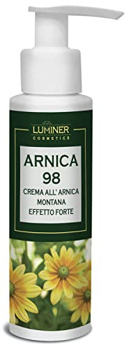 Árnica para Caballos Uso Humano 100ml, Crema Fuerte de Árnica y Garra del Diablo para Masaje Articular y Muscular, Fórmula Natural Concentrada de Acción Rápida Made in Italy LUMINER