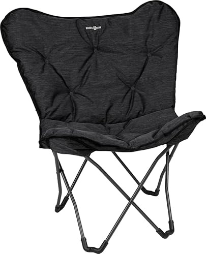 BRUNNER 0404036N.C03 Klappstuhl Design für Camping, Outdoor, Balkon, Schwarz, Tragkraft 120 kg