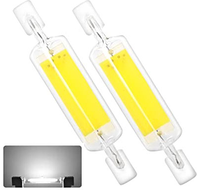 BVCL R7S LED Lampe 78mm, Dimmbar Hightlight Birne, 7W R7S LED Ersatz für 50W Halogen Leuchtmittel, 700lm AC/DC 190-260V, 80Ra Hohe CRI Slim Einfach zum Ersetzen
