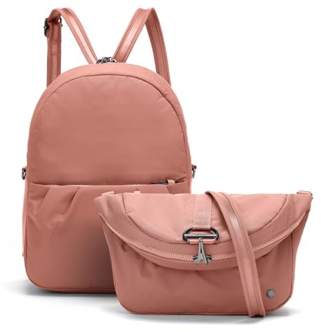 Pacsafe Rucksack Freizeitrucksack Citysafe CX ECONYL® Convertible Backpack 5,5L Rose lachsfarben