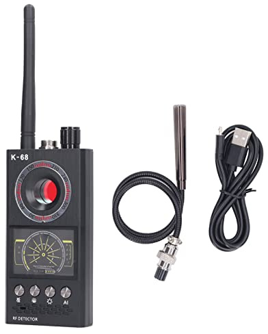 Fyearfly Escáner De Señal, 1MHZ A 8000MHZ Escáner De Señal RF Dispositivo Detector De Escucha De Cámara Herramienta Antimonitor Portátil con Batería De 1200mAh