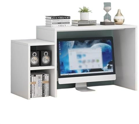 XUJUAN-0227 Druckerständer Desktop-Monitorregal, Drucker-Organizer, Bildschirm, Desktop-Tastatur, erhöhte Aufbewahrung, einfaches Host-Regal Bürobedarf,Schreibtisch (Color : A, Size : S)