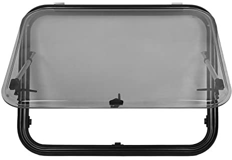 Wohnmobil-Ausstiegsfenster, 81,3 Cm B X 61 Cm H, Wohnmobil-Ausfahrfenster, Reiseanhänger-Ausstiegsfenster, Wohnmobil-Notausgangsfenster mit Sichtschutz für Wohnmobil, Wohnwagen