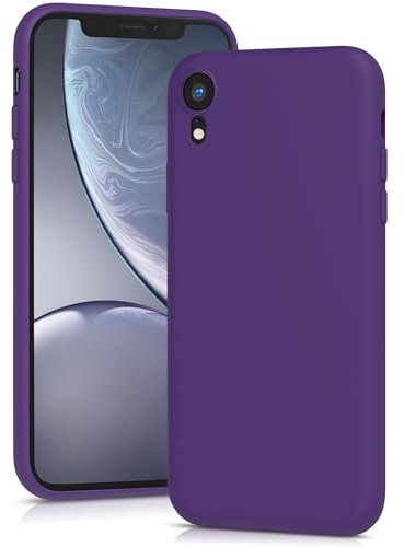 YATWIN Silicone Case for iPhone XR, Soft-Touch, Shockproof, DustProof, Antiskid Full Body Armour Phone Cover for Apple iPhone XR - Purple