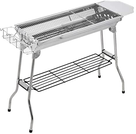 Griglia Barbecue Griglia Barbecue Barbecue A Carbonella Kit Di Attrezzi Per Barbecue Portatili Pieghevoli In Acciaio Inossidabile Per Cucinare All'aperto Picnic Da Campeggio BBQ Barbeque