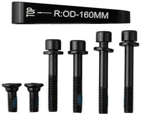 SPORTARC Verbesserter Fahrrad-Scheibenbremsen-Adapter, Flache Halterung, 140 mm/160 mm für Rotor, kompatibel (R160)