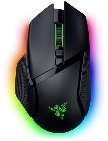 Razer Basilisk V3 Pro 35K Wireless Gaming Mouse, HyperSpeed Wireless Bluetooth, Wired, 2nd Generation, Focus Pro, 35K, Optical Sensor, 35,000 DPI, 3rd Generation Optical Mouse Switch, 4-Way