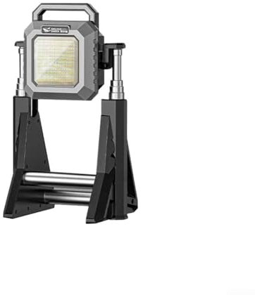 Lampe de travail LED rechargeable 2500 lm, support télescopique, projecteur d'extérieur (modèle COB)