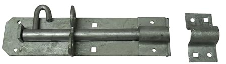 Heavy Duty Pad Bolt Galvanised 6 - 12 (Sliding Gate Latch Lock Garage Door Security) (12 Inch)