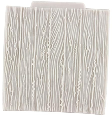 Wood Grain Tree Bark Silicone Moulds Tree Bark Texture Fondant Impression Mat for Cake Decorating Cupcake Topper Candy Gum Paste Polymer Clay