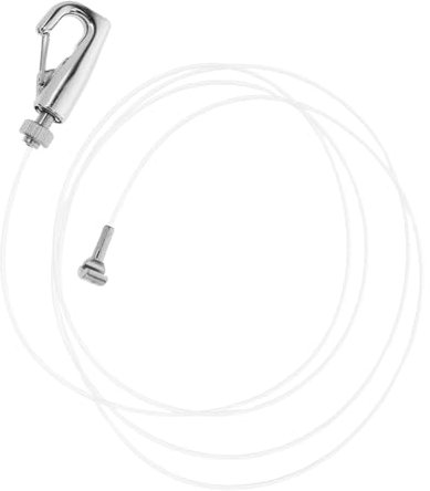 SEWOART 1 Set Heavy Duty Picture Hanging Drahtkabel Verstellbares Edelstahlhakenstabiles Nylon Seil Für Art Studios Drahtseil