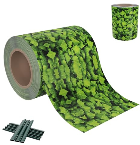 AufuN Tiras de privacidad para valla, 70 m x 19 cm, tiras de protección de privacidad de PVC, incluye 30 clips, cubierta de valla, cortavientos, valla de jardín, protección visual, lámina opaca para