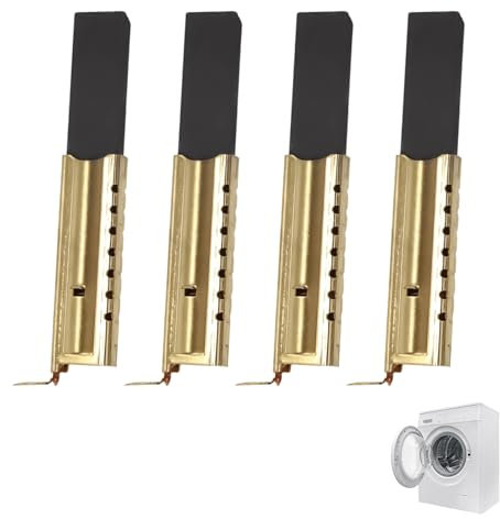 Juego de 4 Escobillas de Carbón L94MF7, Cepillo de Inserción para Motores de Lavadora, Dimensiones 5 x 13.5 x 39.6 mm, Repuestos Cepillo Compatibles con Varios Modelos de Electrodomésticos