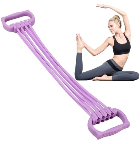 Bandas De Estiramiento - Bandas para Espalda con Asas,Equipo de Fitness Ajustable Multifuncional para Fortalecer Músculos y Mejorar la Salud