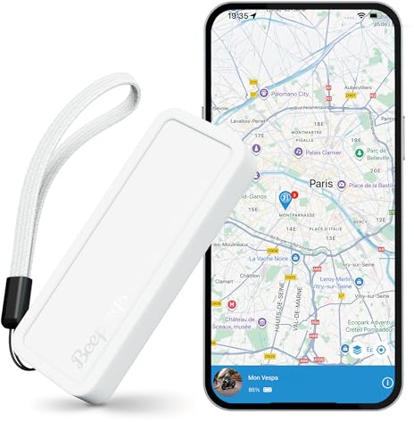 Zen S by Beepings; Traceur GPS Voiture, Moto, Trottinette sans Carte SIM | Non Brouillable; 1 An d'Abonnement Offert; Alertes Mouvement Antivol; Jusqu'à 6 Mois d'Autonomie; Etanche; Milieux urbains