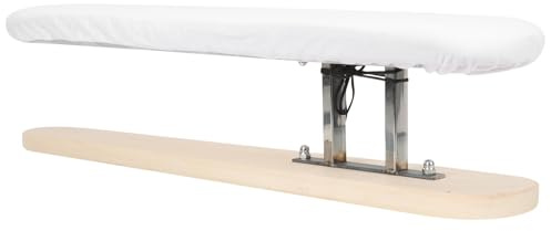 DOITOOL Planche à Repasser Tissu Blanc, Banc En Bois Compact, Planche à Repasser Portable, Pour Repassage Maison Et Couture, Accessoires De Repassage Pratiques