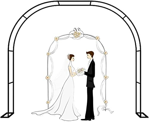 Garden Arch for Climbing Plants, Sturdy Weatherproof Iron Pipe Rose Arch, Durable Pergola Trellis for Garden and Patio
