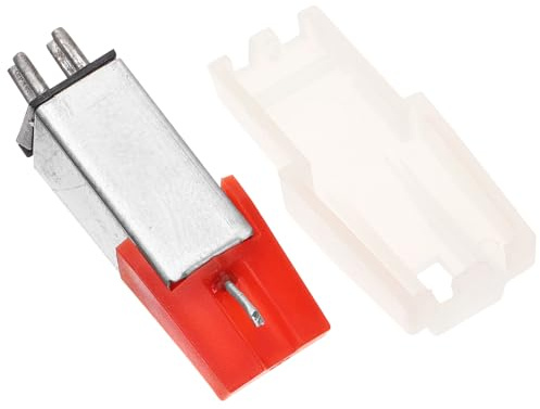 HYTROVE Stilo per Grammofono Rosso Puntina in Plastico e Metallo, Economico dal Suono Cristallino per Lettore Vinile e Giradischi