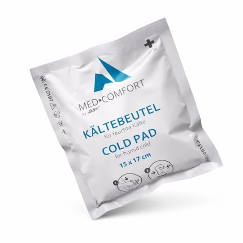 Med-Comfort PE Einmal Kältebeutel 15 x 17 cm - Sofort-Kühlkompresse zur Einmalanwendung - Aktivierbarer Cold Pack für Sport, Erste Hilfe & Schwellungen (10)