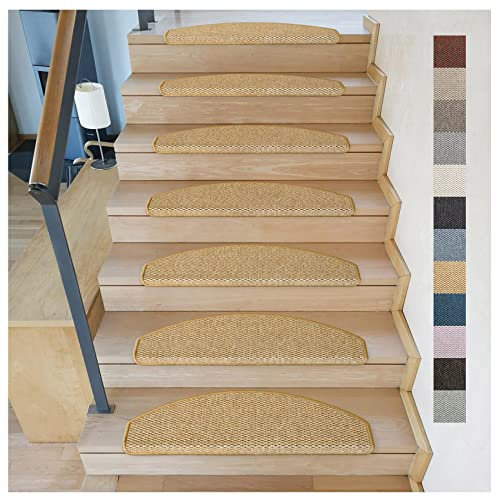 Kettelservice-Metzker Stufenmatten Göteborg Halbrund I in verschiedenen Setvarianten I 65x24x4cm I Mais 16 Stück