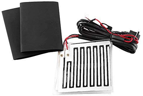 Keenso 12V Universal Motorcycle Handlebar Heated Pad, Warm Heated Grip Kit Pads Motorbike Winter Heated Grip Pads Inserts Handlebar Hand Warmers ATV Motorcycle Heated Handle Cover