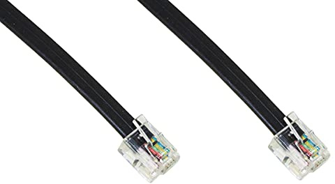 LINK LKCT20 CAVO TELEFONICO PIATTO RJ12 6P6C COLORE NERO MT 2