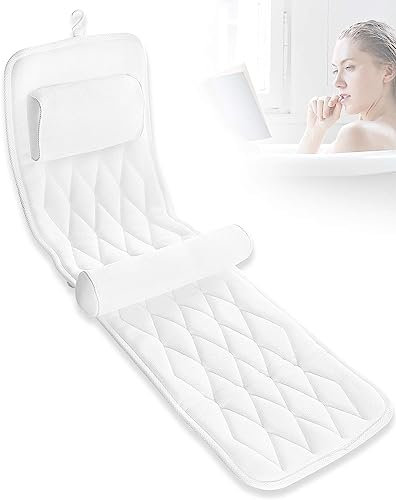 Bath Pillow,Bath Pillows for Tub Neck and Back Support, Bathtub Pillows for Head and Neck, Bathtub Pillow, Bath Accessories for Tub Women, Hot Tub Accessories for Adults, Tub Pillow