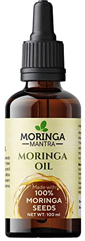Moringa Mantra Pure Moringa Seed Oil 100 ml, Made from Pure Moringa Oleifera Seeds, Cold Pressed Oil, No Added Fillers or Additives