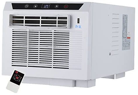 RPLM Aire Acondicionado De Ventana Portátil, Mini Aire Acondicionado De Cama con Mosquitera, Deshumidificador, con Generador De Iones Negativos, Sincronización De 12H, Control Remoto,180CM