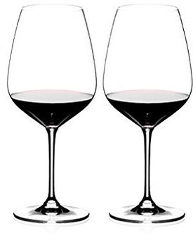 EXENXA Copas de Vino Juego de Copas de Vino Tinto Exquisitas y Elegantes de 2 Copas de Vino Juego de Regalo Copas de Vino Grandes para Taza para Beber Vino Tinto (Color : Clear)