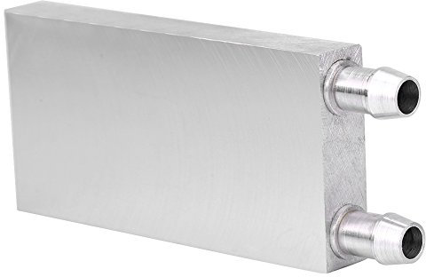 Tomotato Blocco di Raffreddamento ad Acqua in Alluminio Sistema di Dissipatore di Calore del Dispositivo Raffreddamento dell'Acqua Liquida per Computer Laptop CPU Radiatore Dissipatore(40x60x12 mm)