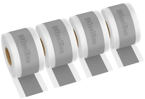 Isolbau Dichtband P2 Grau - 200 m Abdichtband Wasserdichtes Dichtungsband für Sanitär, Dusche, Bad, Fliesen, Balkon und Terrasse, Abdichtung für Innen- & Außenbereich - 120 mm