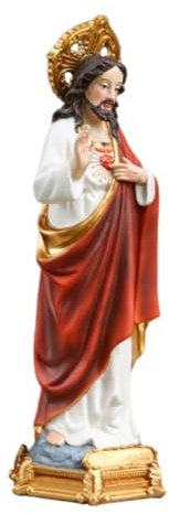MUCKLILY Jesus Statue Aus Resin Christliches Tischdekor Als Zur Geburt Oder Geburtstag Religiöse Wohnungsdekoration Für Zuhause Und Büro