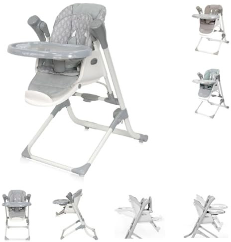 Lorelli Kinderhochstuhl, Babywippe Ventura 2 in 1 ab Geburt, Musik, verstellbar