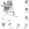Lorelli Kinderhochstuhl, Babywippe Ventura 2 in 1 ab Geburt, Musik, verstellbar