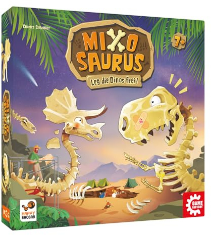 Game Factory 646094 Mixosaurus, lustiges Geschicklichkeitsspiel für Kinder | ab 7 Jahren, Familienspiel, Kinderspiel