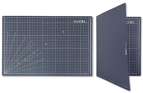 iMAT Flip Schneidematte Note A1 (Zoll-Version), 24 x 36 Zoll (60 x 90 cm), faltbar, ideal zum Basteln, Papierschneiden, große Leder- und Stoffprojekte, Skizzieren, Zeichnen (Marineblau)