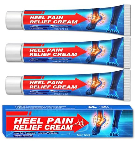 3 Stück Fersen Salbe, Fersenberuhigende Salbe, Fersenschmerzcreme | Creme Gegen Fersensporn, Fersencreme, Tiefes Eindringen, Schnelle Absorption, Gelenkberuhigung, Fußpflege