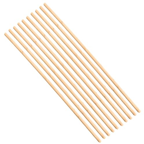 H&H HOMEDECOR LTD Wooden Broom Handle Stick Replacement Wood Handle Heavy Duty Durable Wood Broom 48 inces (120 cm) Long Mop Handle 15/16 (23/24mm) Diameter Broomstick Wooden Pole Only (Pack of 10)