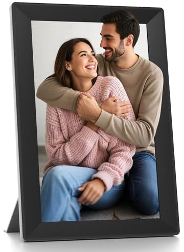 Uhale - Cornice digitale da 25,5 cm, touch screen HD IPS, WiFi, cornice elettronica per la festa della mamma, memoria da 16 GB, rotazione automatica, cornice digitale per condividere foto e video