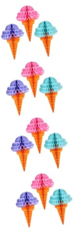 CAXUSD 4sets Papier Waben Dekorationen Für Hawaii Party Dekorationen Kanada 3 Stücke * 4