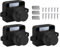 Abiyou 3PCS Cerradura Cierre de Botón, Cerradura Puerta Boton, Cierres de Botón sin Llave, Bloqueo de Botón de Gabinete, Cerradura de Botón para Puertas, para Camper, Caravana, Muebles (Negro)