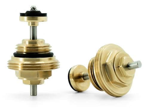 VANCOCO 2 piezas G1/2 válvula para distribuidor M30 × 1,5 mm, colector de calefacción por suelo radiante para actuador UFH, perno de retorno de latón, núcleo de válvula colector y distribuidor de