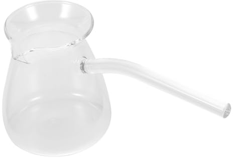 Théière en Verre 450ml à Anse Solide, Résistante à Chaleur