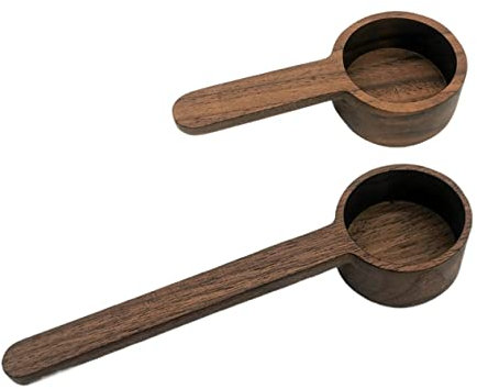 KICHOUSE 2pezzi Cucchiaio Per Chicchi Di Caffè Cucchiaio Per Polvere in Legno Per Spezie Per Zucchero Per Farina Per Tè Per Avena Per Latte in Polvere