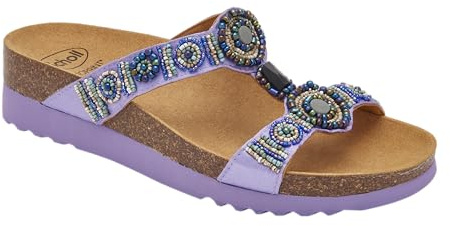 Scholl, Chanclas de mujer con parte superior de tela, multicolor