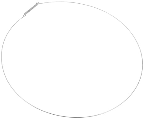 Mikikit Joint de Porte pour Machine à Laver en Acier Inoxydable Argenté, Robuste et Facile à Installer, Compatible Lave-linge à Chargement Frontal, Diamètre 32cm